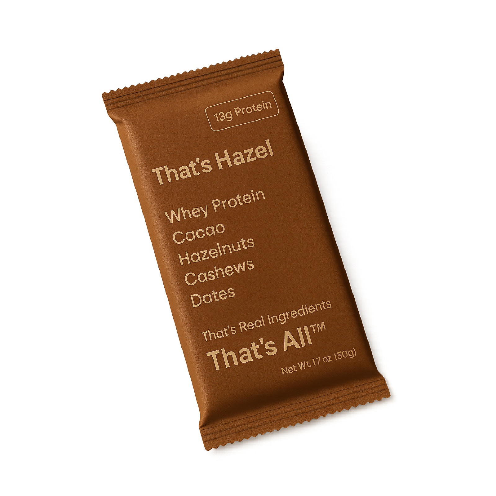 Thats Hazel protein bar packaging